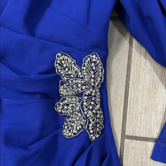 Alex Evenings Womens Short Shift Dress with Embellished Illusion Detail Size 6 - Picture 8 of 9